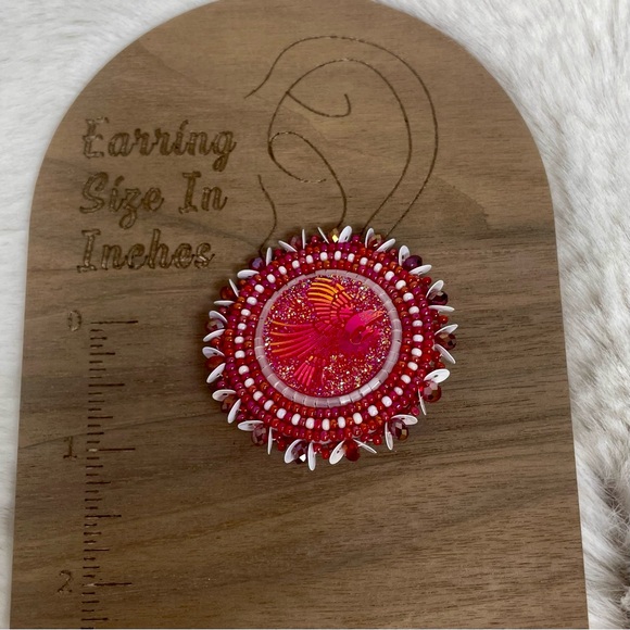 Beaded Native Earrings - Picture 4 of 5